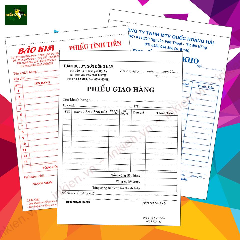 In cuốn phiêu thu chi In cuốn phiêu thu chi